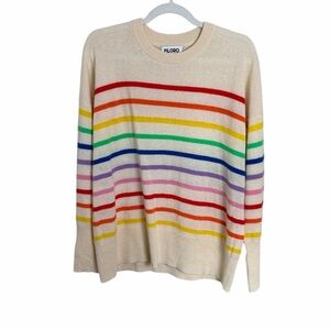 Filoro Rainbow Cashmere Sweater Size Large